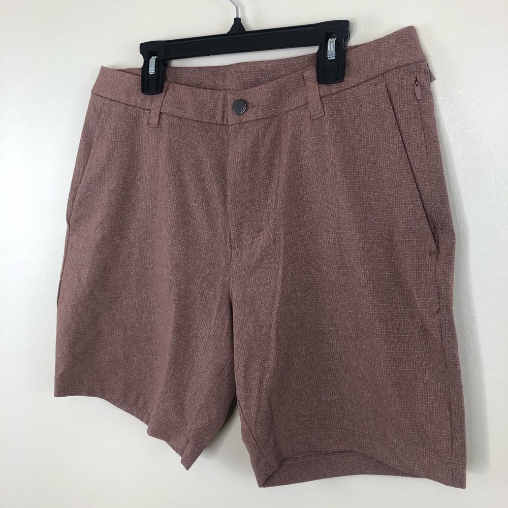 lululemon athletica Brown/coral. Men's Shorts medium/31 - Picture 5 of 13